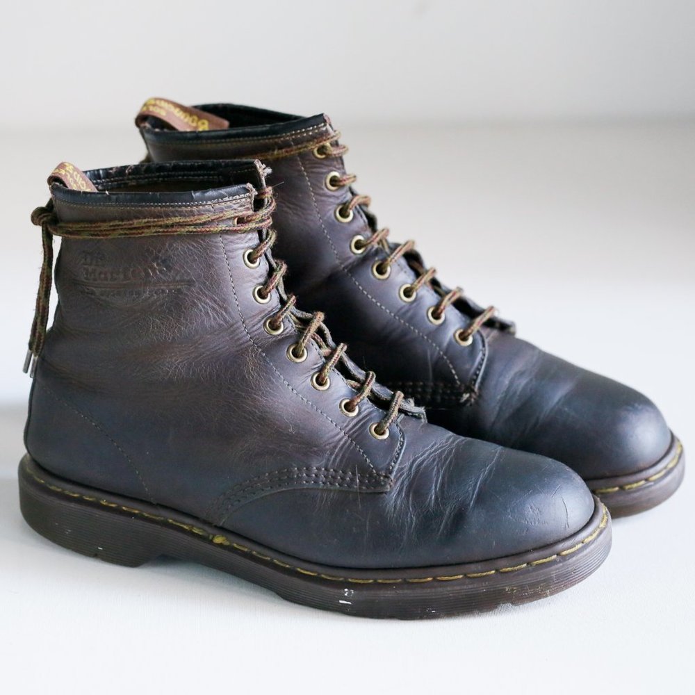 Dr. Martens Brown Leather Made in England Boots